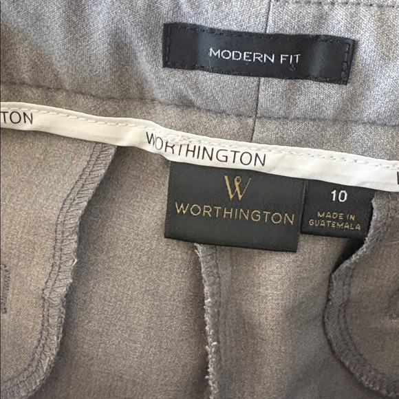 Worthington 'modern fit' women’s dress slacks COLOR TAUPE - grey/ brown - Picture 6 of 7